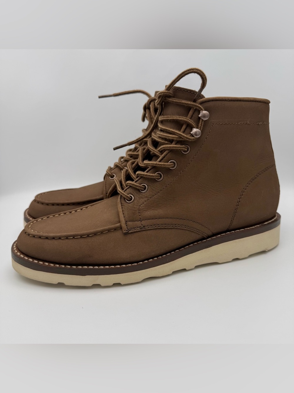 Thursday Boot Co Diplomat Moc Toe Boots Brown Leather Men Size 9 New